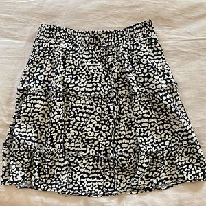 She & Sky print short  skirt